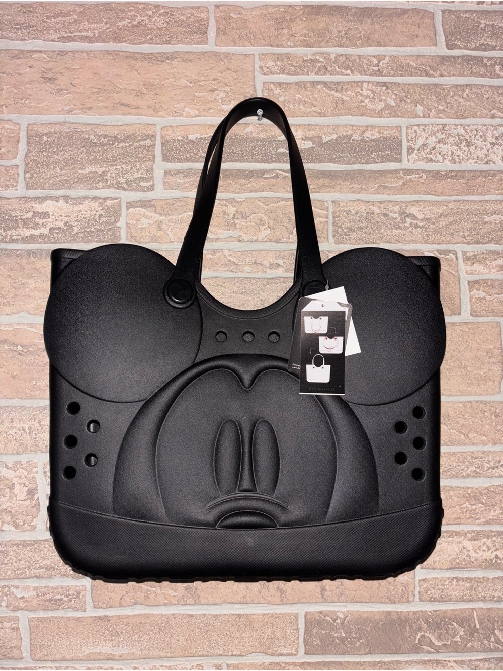 Viral Disney Black Mickey Ear Silicone Tote Bag